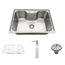 Ver imagem 3 de Cuba Pia Cozinha Gourmet Luxo com Acessórios Aço Inox 304 Tubrax