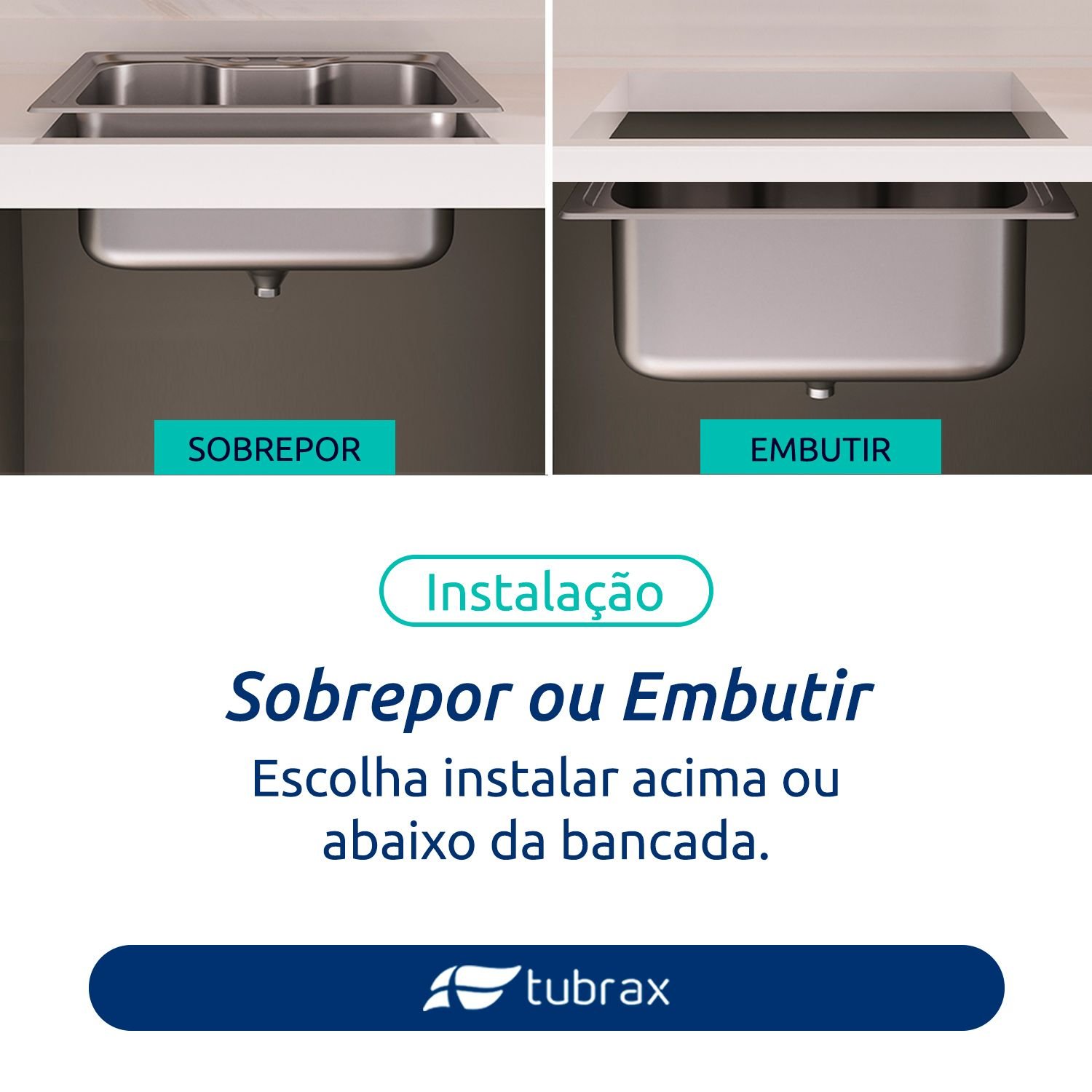 Cuba Pia Cozinha Gourmet Luxo com Acessórios Aço Inox 304 Tubrax - 9