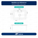 Ver imagem 2 de Cuba Pia Cozinha Gourmet Luxo com Acessórios Aço Inox 304 Tubrax