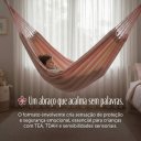 Ver imagem 2 de Rede de Dormir Premium Terapêutica e Inclusiva Rosa Bebê com Bege