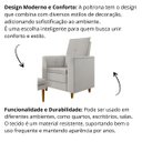 Ver imagem 5 de Poltrona para Sala Confortável Decorativa Londres Linho:cinza
