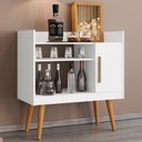 Ver imagem 2 de Aparador Bar Cafe 1 Porta Cafe 71 Cm Branco Bechara