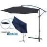 Ombrelone de Jardim Sombreiro Suspenso Cobertura Reclinavel 3m Azul P/ Piscina, Deck, Jardim - Impor - 1