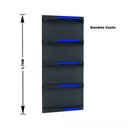 Ver imagem 2 de Kit 5 Bandejas para Gondola Canto 170 Fit 40/60 Preto Pe Azul