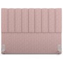 Ver imagem 7 de Kit Cabeceira Cama Box Casal King 195cm e Calçadeira Recamier Baú Dália W01 Linho Rosa - Lyam Decor