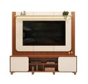 Ver imagem 1 de Home Noah 2 Portas Deslizantes Prateleira com Led para Tv de Ate 65 Polegadas Freijo Off White - Dj