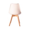 Ver imagem 4 de Kit 02 Cadeiras Leda Eames Jantar Cozinha com Assento Estofado Creme