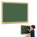 Ver imagem 4 de Lousa Quadro Verde Grande Infantil Mural Parede Restaurante Escola 60x40cm Madeira Multiuso Estudos