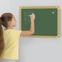 Ver imagem 6 de Lousa Quadro Verde Grande Infantil Mural Parede Restaurante Escola 60x40cm Madeira Multiuso Estudos