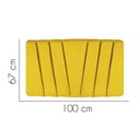 Ver imagem 2 de Painel Cabeceira Estofada Bélgica 100cm Cama Box Solteiro Veludo Amarelo- Mabe Magazine
