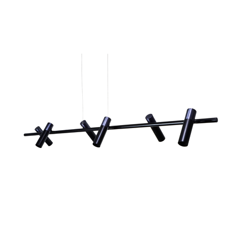 Pendente C/ 6 Tubos Articuláveis Bicolor (mr11)