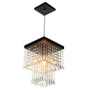 Ver imagem 3 de Lustre Pendente De Cristal Acrílico Marrycrilic Preto