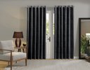 Ver imagem 1 de Cortina Jacquard para Sala 400x250 Ótimo Caimento Admirare:preta