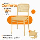 Ver imagem 5 de Kit 6 Cadeiras de Jantar Roma Plástico Polipropileno Bege Oficial Webshop