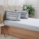 Ver imagem 1 de Jogo de Cama King Malha 3 Pçs Bella Cama New 190x200cm Cinza