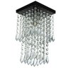 Lustre Plafon de Cristal Acrilico Spark Preto Maravilhoso - 1