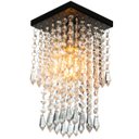 Ver imagem 3 de Lustre Plafon de Cristal Acrilico Spark Preto Maravilhoso