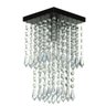 Lustre Plafon de Cristal Acrilico Spark Preto Maravilhoso - 2