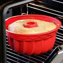 Ver imagem 3 de Assadeira de Silicone Vazado Air Fryer Forma Redonda Bolo