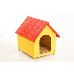 Casa Casinha Cachorro e Gato Madeira N. 05 Colorida - 1