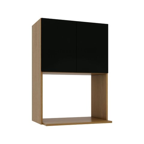 Armário Aéreo para Micro-Ondas 60cm 2 Portas Slim Luciane Móveis