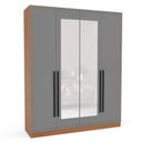 Ver imagem 4 de Guarda Roupa 161,1cm 4 Portas com Espelho 240851 Valência Politorno Móveis