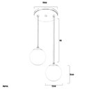 Ver imagem 4 de Lustres Pendentes Duplo Orby Bolinha Escovado