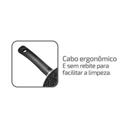 Wok Antiaderente Alumínio 28 Cm Preto Stone Rochedo R2z1s6b81 - 4