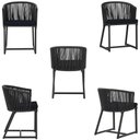 Ver imagem 5 de Mesa com 4 Cadeiras e Noronha Estofado 12 Trama Original Preto