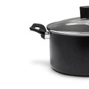 Ver imagem 3 de Caçarola com Tampa Antiaderente 22 Cm 3,4 Litros Ebony Preto Brinox 7190/460