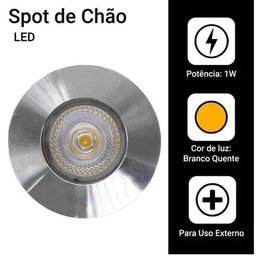 Kit 10 Balizadores Piso Jardim Embutir Led 1w Ip 67 Blindado Bivolt - 2