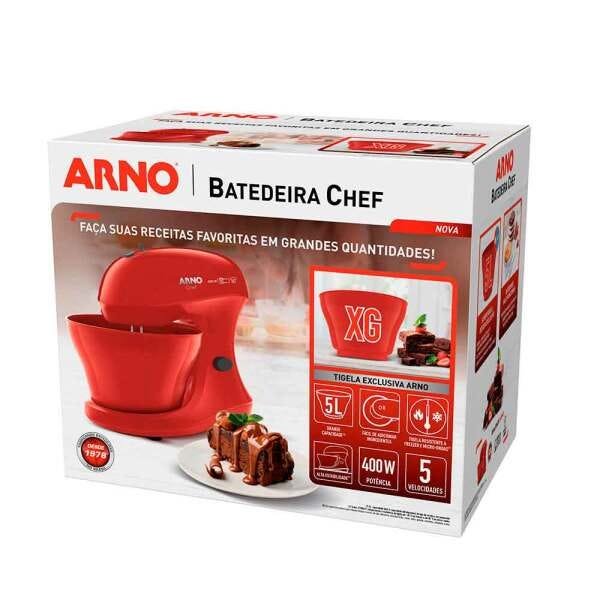 Batedeiraedeira Chef 400w 127v Vermelho Arno Sx3005b1 - 6