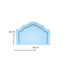 Ver imagem 2 de Cabeceira Provençal Solteiro com Tachas em Corino Azul Bebê