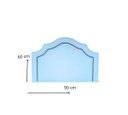 Ver imagem 2 de Cabeceira Provençal Solteiro com Tachas em Corino Azul Bebê