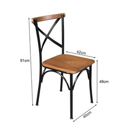 Conjunto Jantar Mesa Leonora Madeira Maciça 240x100 com 10 Cadeiras Paris Base Alumínio - Castanho - 6