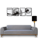 Ver imagem 1 de Sofá Living Átila Velusoft Grafite, 2,50 Metros, Design Retrô.