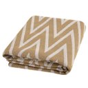 Ver imagem 4 de Tapete Para Sala ou Quarto 3,00M x 1,32M Antiderrapante Chevron Zig Zag Caramelo e Cru