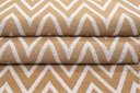 Ver imagem 5 de Tapete Para Sala ou Quarto 3,00M x 1,32M Antiderrapante Chevron Zig Zag Caramelo e Cru