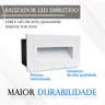 5 Balizador Externo para Escada Parede Embutir Led 3000k Zan42 - 3
