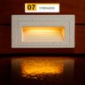 7 Balizador Led 3000k de Parede Escada Externo Embutir Zan42 - 1