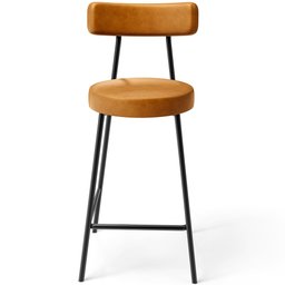 Banqueta Baixa para Cozinha Sala de Jantar Bar Bancada Milão L02 Couríssimo Whisky - lyam decor Lyam - 4 Banqueta Baixa para Cozinha Sala de Jantar Bar Bancada Milão L02 Couríssimo Whisky - lyam decor Lyam - 4