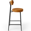 Ver imagem 5 de Banqueta Baixa para Cozinha Sala de Jantar Bar Bancada Milão L02 Couríssimo Whisky - lyam decor Lyam