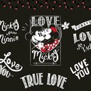 Ver imagem 3 de Fronha Portallar Malha Disney Estampa Localizada Jadore Love Black 48cmx68cm Preto