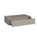 Ver imagem 3 de Escrivaninha Mesa Escritório Suspensa Complemento 100% MDF 1 Gaveta 78,5cm Níquel Cinza