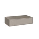 Ver imagem 2 de Escrivaninha Mesa Escritório Suspensa Complemento 100% MDF 1 Gaveta 78,5cm Níquel Cinza
