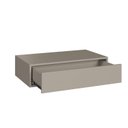 Ver imagem 4 de Escrivaninha Mesa Escritório Suspensa Complemento 100% MDF 1 Gaveta 78,5cm Níquel Cinza