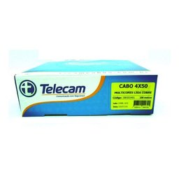 Cabo de Alarme Telecam 4 Vias 4x50 com 100 Mt Lig Cobre - 4