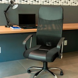 Cadeira Escritório Giratória Slim Mesh Presidente Executivo - 7