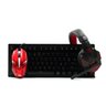 Teclado Mecânico + Mouse Gamer + Headset Gamer Vermelho - 1