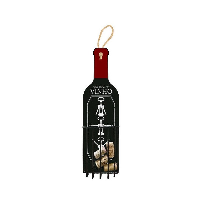 Porta Rolhas Garrafa de Vinho - MDF